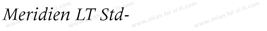 Meridien LT Std字体转换